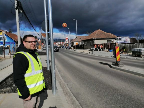 Őszre befejeződik a csíkszeredai Hargita utca felújítása
